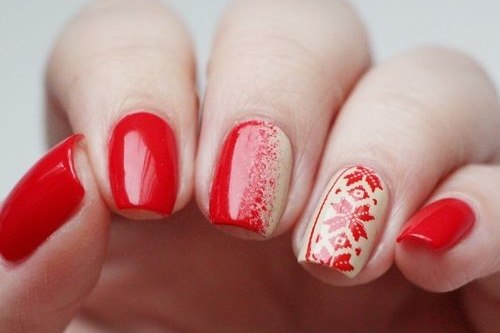 Manikura s crvenim gel lakom. Fotografija, dizajn za kratke, duge nokte, modni trendovi