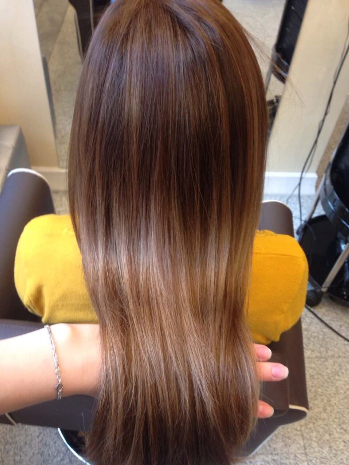 Balayazh - technique de coloration des cheveux. Photo sur boucles foncées, marron clair, courtes, longues, moyennes