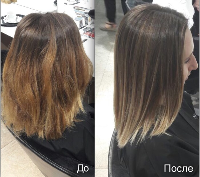 Balayazh - technika farbowania włosów. Zdjęcie na ciemnych, jasnobrązowych, krótkich, długich, średnich lokach