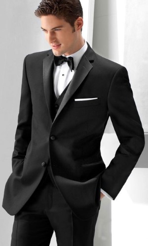 Codi de vestir amb corbata negra per a dones, homes amb roba. Estil corbata negre opcional, foto