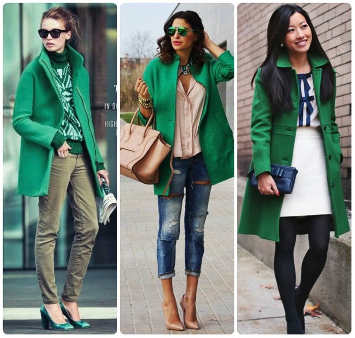 Vihreä vaatteissa. Mihin se on yhdistetty, mikä sopii, kenelle se sopii, mitä pukeutua. Valokuva