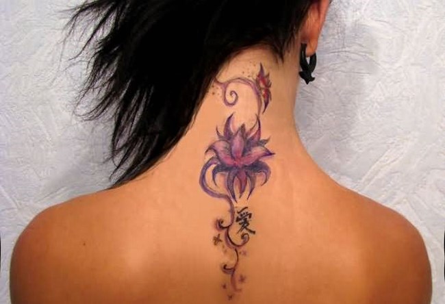 Tyttöjen kaulan tatuointi. Valokuvat, merkitys, luonnokset, naisten tatuointikuviot, merkinnät, pienet tatuoinnit