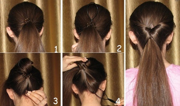 Gaya rambut sederhana untuk setiap hari dalam 5 minit dengan tangan anda sendiri untuk rambut sederhana, panjang dan pendek