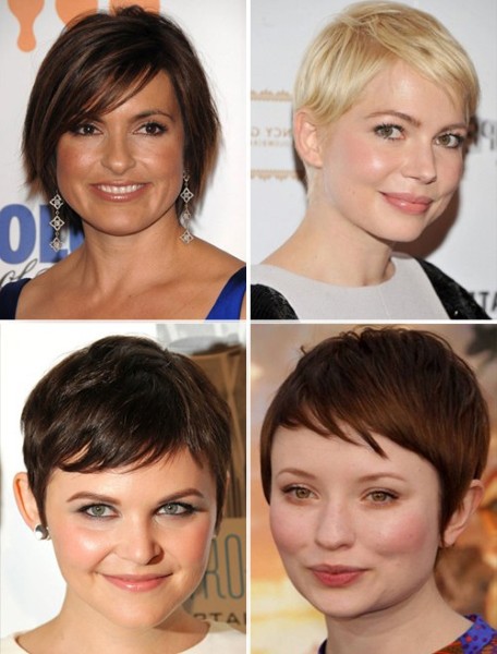 Potongan rambut untuk rambut pendek 2020 untuk wanita. Gambar