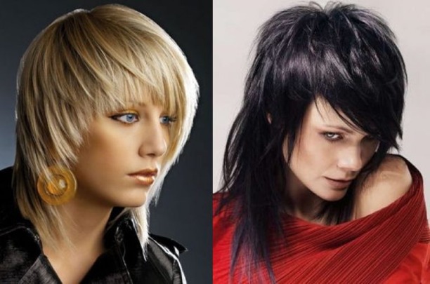 Kaskada fryzjerska dla średnich włosów - opcje z grzywką i bez, na okrągłą, owalną twarz. Zdjęcia i jak ciąć