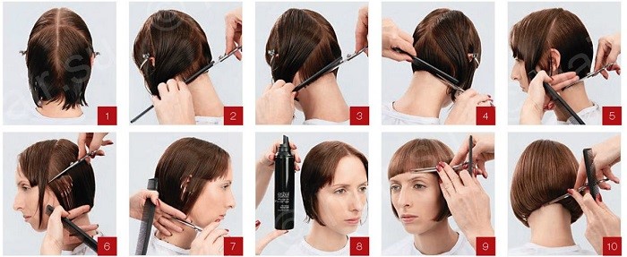 So schneiden Sie Ihre Haare schön - Schritt-für-Schritt-Anleitung mit einem Foto für lange, kurze, mittlere Locken