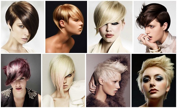 Frizūras īsiem matiem 2020. gadam sievietēm, fotoattēli katrai dienai, kuriem nav nepieciešams ieveidot ovālu, apaļu seju, priekšpusi un aizmuguri