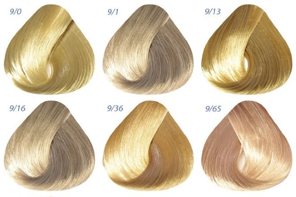 Peleninė blondinė plaukų spalva. Nuotrauka šviesi, tamsi, vidutinio šviesumo pelenų spalva, šviesiai ruda