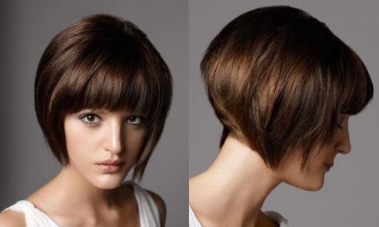 A bob on a leg with lengthening: with bangs, on one side, on the side, for thin, straight and curly hair. Suitable for whom, how to cut and style. A photo
