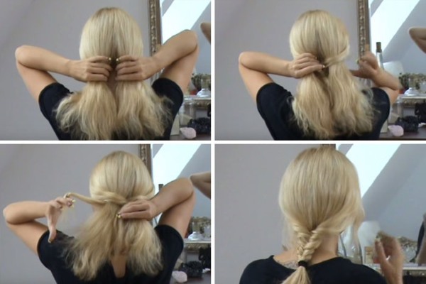Französische Zöpfe für mittleres Haar für Mädchen, Mädchen und Frauen. Fotooptionen. Wie Sie sich für Anfänger Schritt für Schritt weben