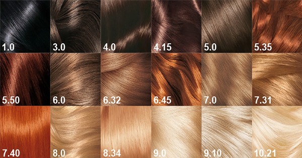 Tonos fríos de tinte para el cabello. Paletas de marca Loreal, Estelle, Garnier, Palette, Matrix, Schwarzkopf, Kapus, Londa, Igora. Foto de cabello