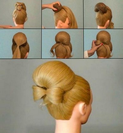Kuinka tehdä hiusjousi. Vaiheittaiset ohjeet pitkille ja keskisuurille hiuksille tytöille ja naisille. Valokuva