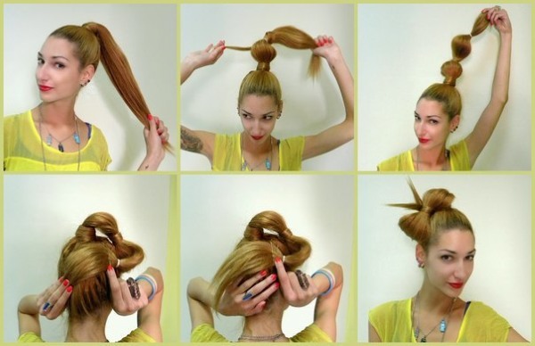 Kuinka tehdä hiusjousi. Vaiheittaiset ohjeet pitkille ja keskisuurille hiuksille tytöille ja naisille. Valokuva