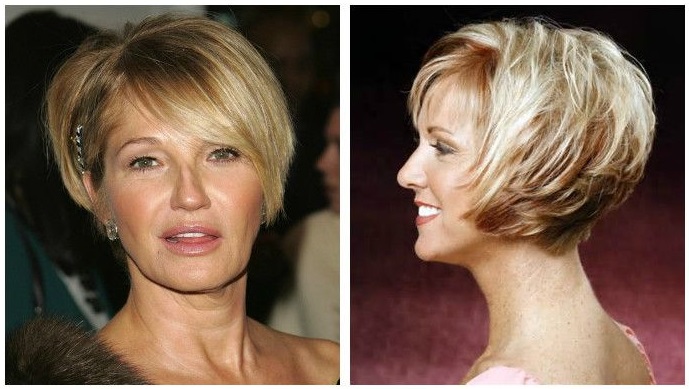 Cortes de cabello rejuvenecedores para mujeres después de 50-55 años: cabello corto, mediano y largo de moda de Evelina Khromchenko. Una fotografía