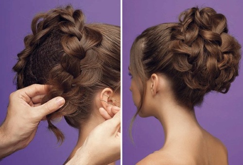 Nieformalne fryzury dla średnich włosów, lekkie, z grzywką. Jak to zrobić szybko własnymi rękami. Zdjęcie