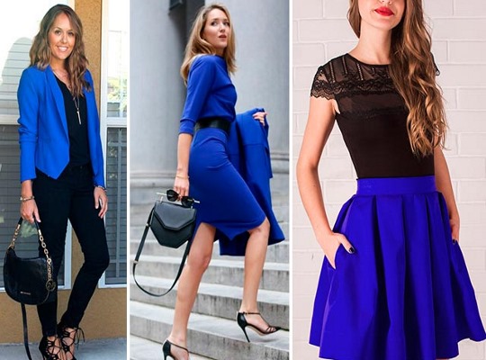 Quelle couleur est le bleu combiné avec des vêtements pour femmes. Photo, ce qui signifie quoi porter, qui convient