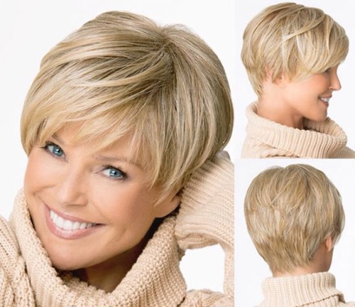 Cắt tóc trẻ hóa cho phụ nữ sau 50-55 tuổi: tóc ngắn, trung bình, dài thời trang của Evelina Khromchenko. Một bức ảnh