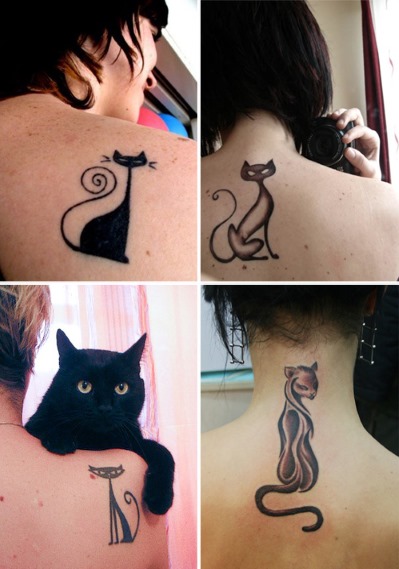 Tyttöjen tatuoinnit takana luonnoksilla ja valokuvilla: suositut merkitykset ja käännökset, siivet ja pienet piirustukset