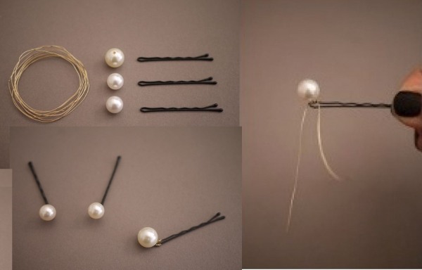 Com fer un accessori per al cabell de bricolatge a partir de perles i filferro, cintes de ras, perles, foamiran, amb pedreria. Instruccions pas a pas amb fotos