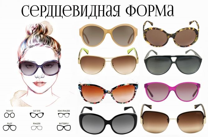 Frauenbrille in Form eines Gesichts von der Sonne, zum Sehen mit Dioptrien, modisches Quadrat. Wie man das richtige wählt