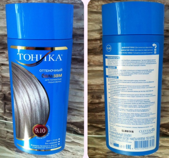 Tonický balzám Tonikum: složení, paleta, fotografie na vlasy. Pokyny, jak se přihlásit