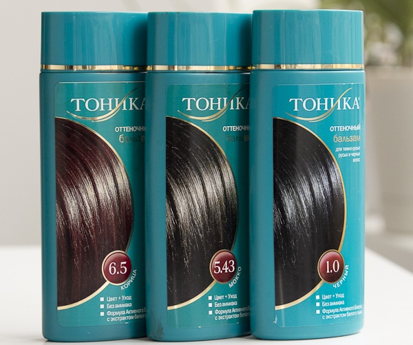 Baume tonique Tonic: composition, palette, photo sur cheveux. Instructions pour postuler