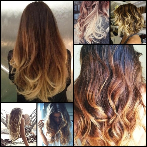 Sträckande färg på kort hår: från mörk till ljus, ljusbrun till blond, röd, karamell.Färgregler, hur man gör det steg för steg med ett foto