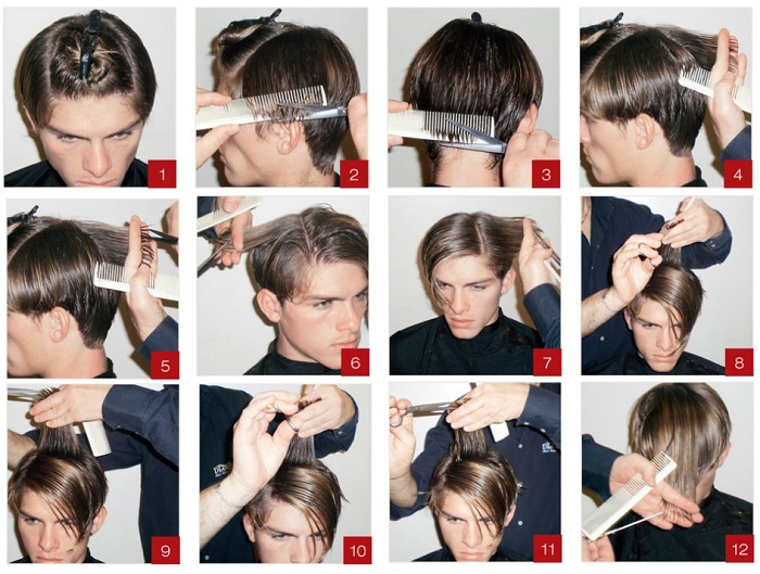 Haarschnittkappe für mittleres, langes, kurzes Haar. Foto 2020, Vorder- und Rückansicht. Wer passt, wie man schneidet, stylt