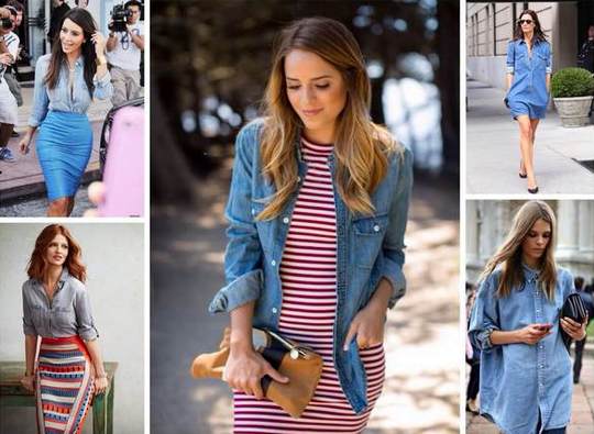 Sieviešu džinsa krekli: stili, ko valkāt. Modes loki 2020. gadā, fotogrāfijas un attēli
