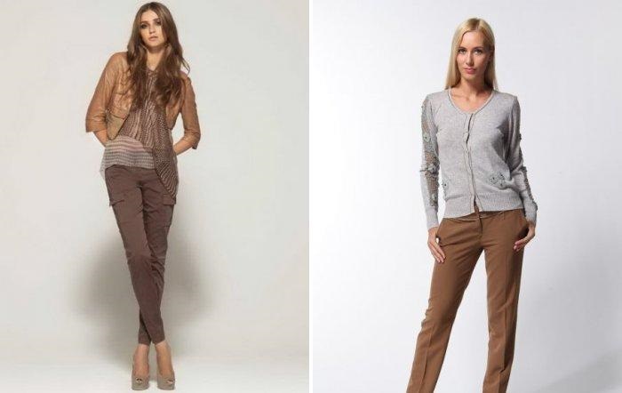 Mit was braune Hosen für Frauen, Männer zu tragen. Foto: Cord, Leder, kariert, mit Aufdruck, Pfeile, schmal und breit, klassisch