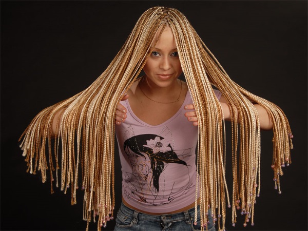 Foto braids Afrika, cara mengepang, jenis: lelaki, untuk kanak-kanak perempuan, dengan benang, kanekalon. Cara penjagaan, basuh