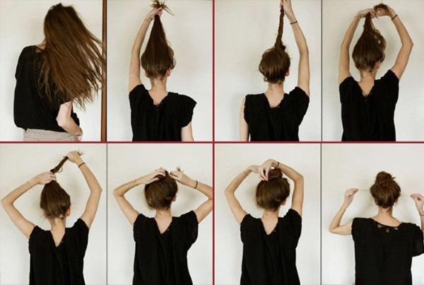 Comment faire un chignon en désordre pour les cheveux moyens à longs: modernes, hauts, bas, volumineux. Instructions étape par étape, photo