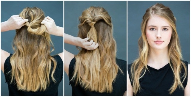 Schnelle Frisuren für langes Haar. Fotos: schön, alltäglich, einfach für jeden Tag. Wie es schnell und einfach geht
