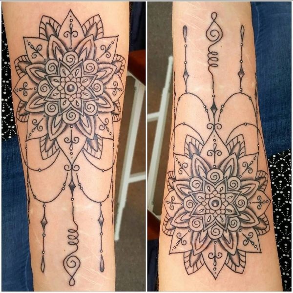 Mandala tetování: co to je, rysy, význam, jak to ovlivňuje život, kde to dělat