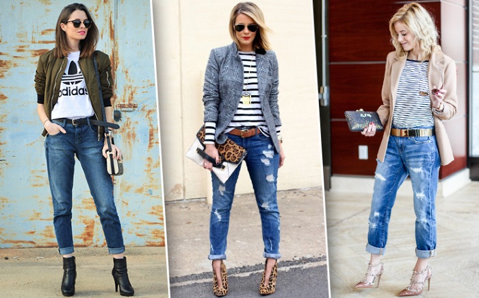 Ko valkāt ar ziliem sieviešu džinsiem. Foto ar augstu vidukli, augstu vidukli, saplēsts. Modes attēli un idejas
