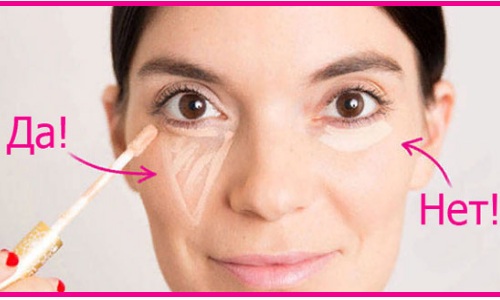 Comment appliquer correctement le correcteur sur votre visage sous les yeux. Instructions étape par étape, photos, didacticiels vidéo