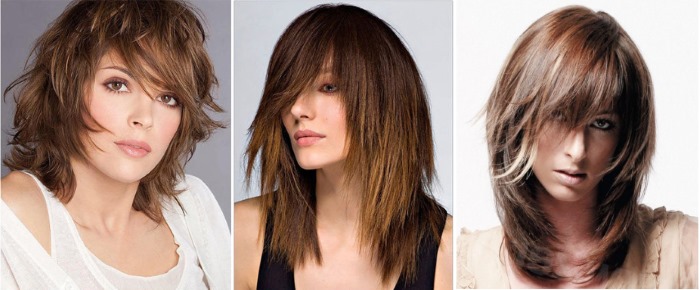 Frizūru kaskāde īsiem matiem, sieviete bez sprādzieniem. Jauni priekšmeti 2020. gadā, foto, skats no aizmugures un priekšpuses