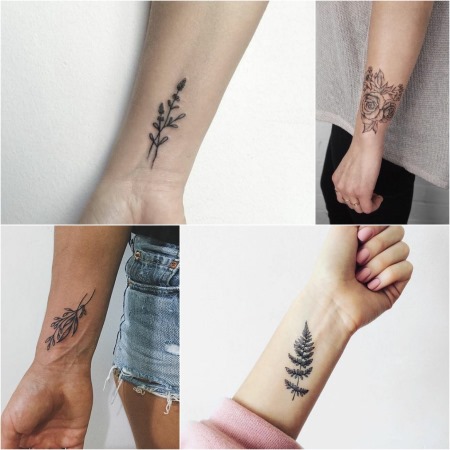 Kauniit tatuoinnit tytöille. Kuva merkinnöistä, kevyet naisten tatuoinnit, pariksi, pieni käsivarressa, ranteessa, reisissä, olkapäässä, jalassa, vatsassa