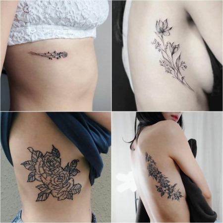 Prekrasne tetovaže za djevojčice. Fotografija natpisa, lagane ženske tetovaže, uparene, male na ruci, zglobu, bedru, ramenu, nozi, trbuhu