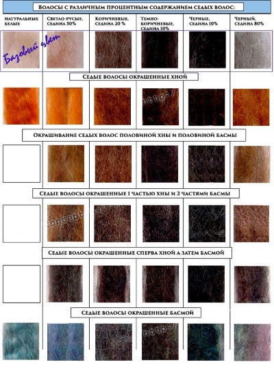Farbstoffe für graues Haar. Wie man ohne Ammoniak malt, Hervorhebung, Farbpalette von professionellen Farben