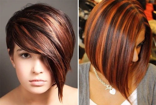 Höjdpunkter för rött hår. Foto kalifornisk, frekvent, svart, mörk, ljus målning. Hur det ser ut, hur man gör