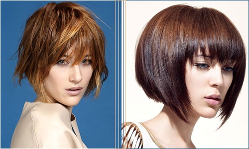 Graduerad bob - en trendig frisyr för medium hår. Foton, nya artiklar 2020, framifrån, baksida. Hur det ser ut med lugg, höjdpunkter