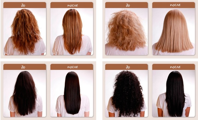 Lissage des cheveux à la kératine: avantages et inconvénients, conséquences. Comment et par quels moyens. Photo des résultats