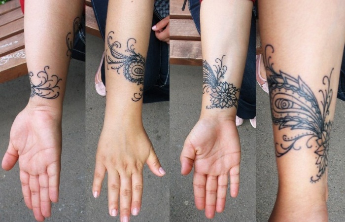 Roku tetovējumi meitenēm. Skices, raksti, uzraksti ar tulkojumu, nozīmi. Tetovējuma nozīme
