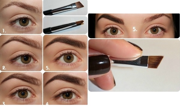 Wie schön, Augenbrauen zu machen: gleichmäßig, dunkler, dicker, heller. Selbstkorrektur