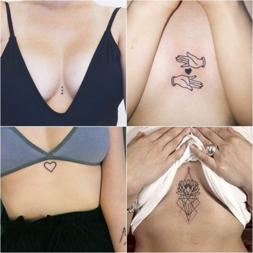 Bells petits tatuatges per a noies. Esbossos i significats, fotos