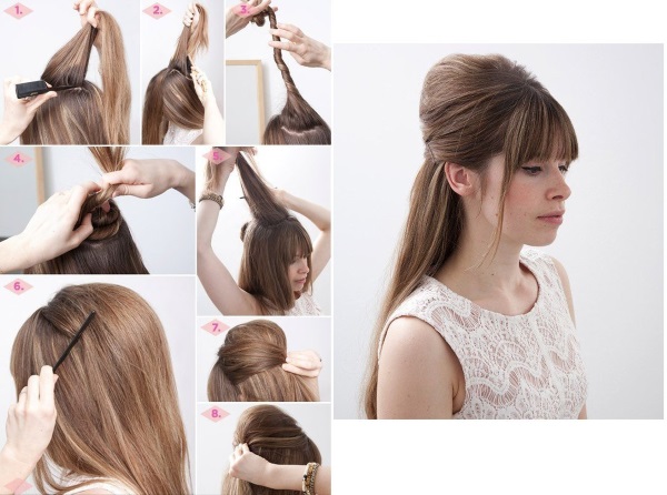 Frisuren für mittleres Haar. Fotos von Frauen sind für jeden Tag schön. Anleitung