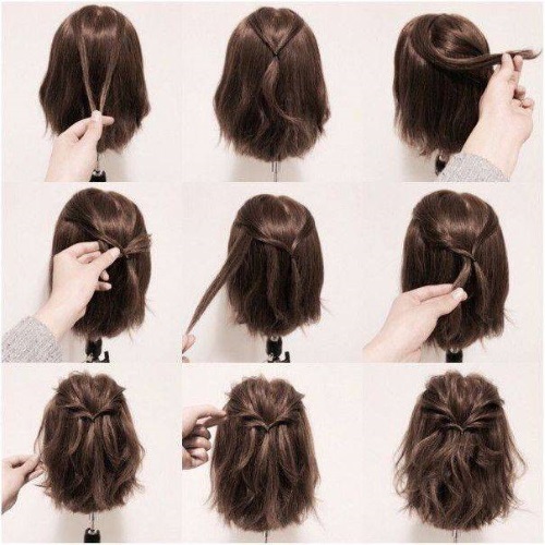 Những kiểu tóc đơn giản cho mái tóc ngắn của chính bạn, phụ nữ cho mọi ngày, lễ, đẹp