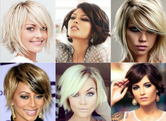 Snygga kvinnors frisyrer för medelhår. Fotokaskad, med lugg, lockigt, kväll, kreativt