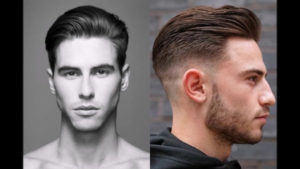 Peinados masculinos para cabello medio, con sienes afeitadas, clásicos e inusuales. Una fotografía